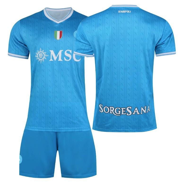 

A2526 Naples Jerseys Home 11 De Braunet Football Uniforms Children s Clothing 19 Hoyren 8 McTominay S