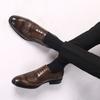 Men's Dress Shoes Crocodile Leather Oxford Shoes Lace-up Business Leather Shoes Plus Size Wedding Shoe Brogue Office Formal Shoe