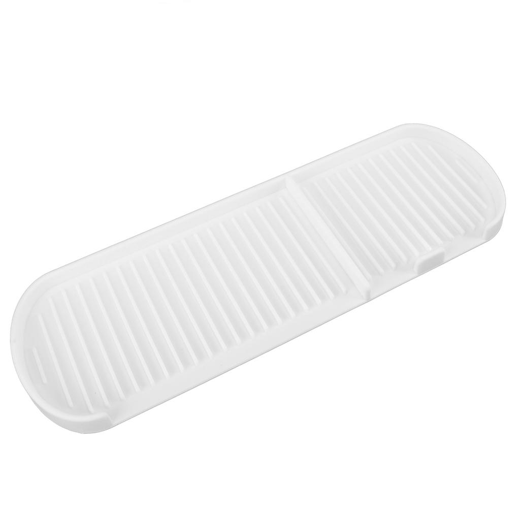 Counter Silicone Drainage Tray Food Grade Skid Resistance Frosted Bottom Silicone Dish Drying Mat for Bathroom