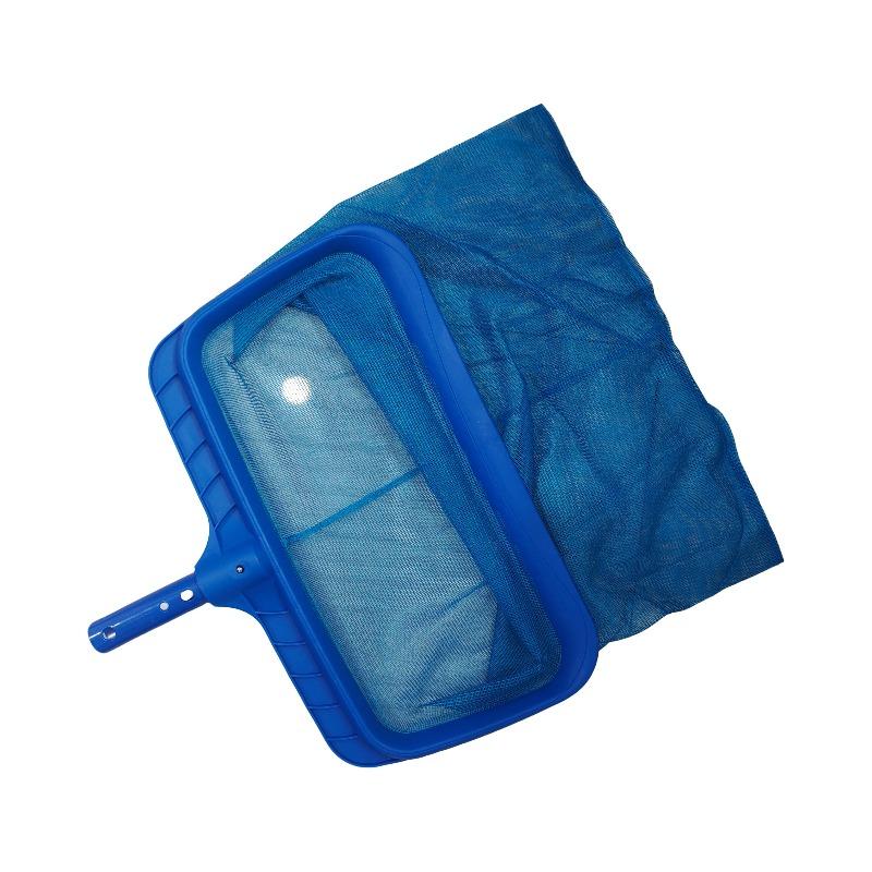 Pool Leaf Rake Large Capacity Deep Bag Thickened Frame Pool Skimmer Net With Detachable Handle