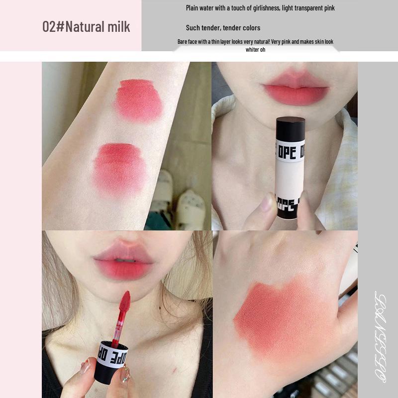 Authentic Matte Velvet Lip Tint: Student-Friendly, Whitening, Smoky Makeup Lip Gloss