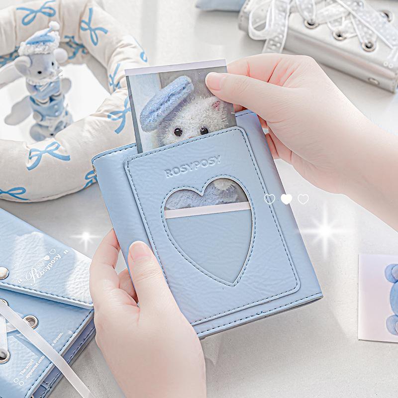 Ballet Series PU Leather Photocard Binder M5 Mini Card Collection Book for 3 Inch Kpop Photocard Sleeves Kawaii Photo Album New