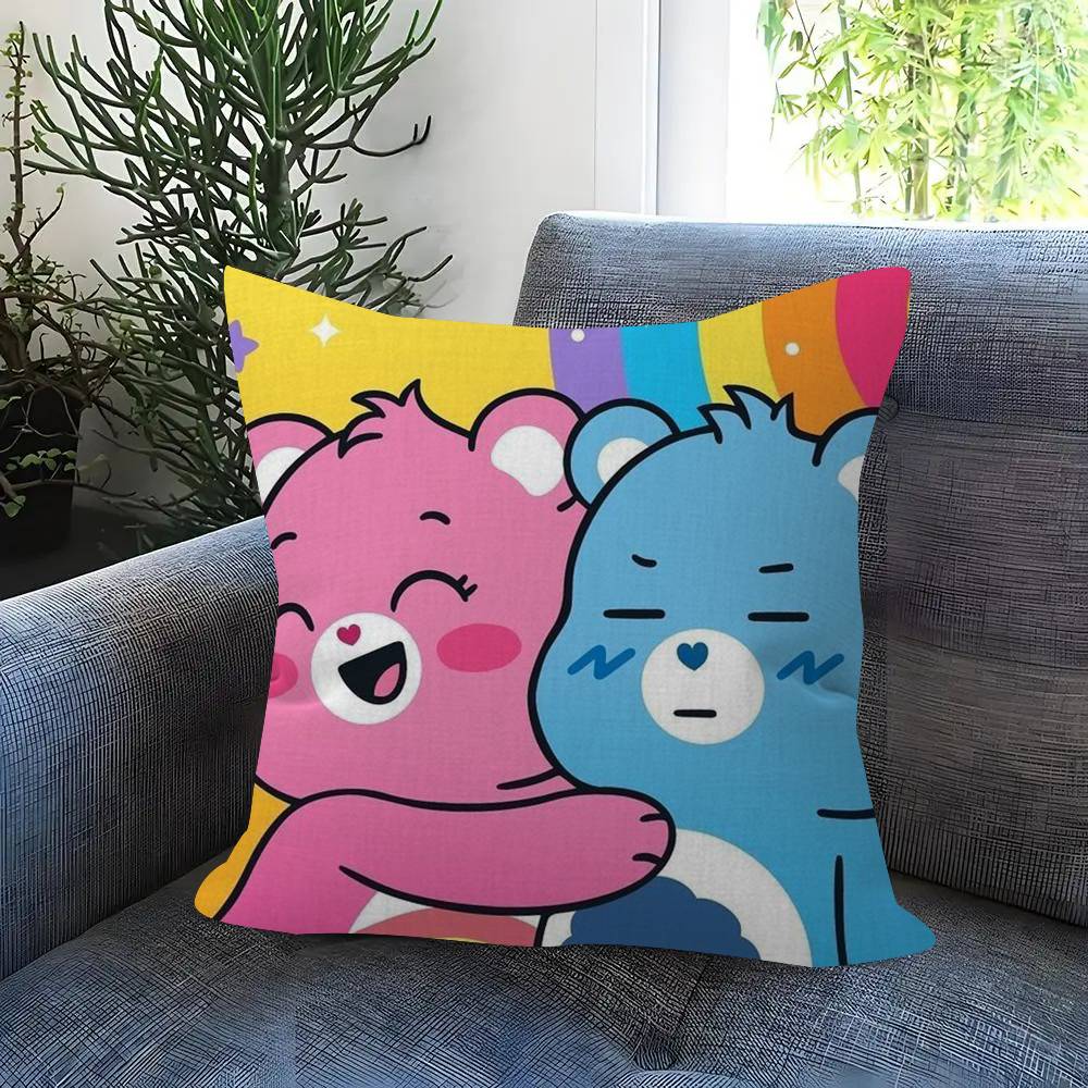 Pillow Gift Home Office Decoration Pillow Bedroom Sofa Car Cushion Coverpillow Case Cute C-Care B-Bears