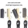BAAM-Dual Voltage 110-220V 38W Electric Hair Straightener Comb, Wet& Dry Use Tool EU Plug