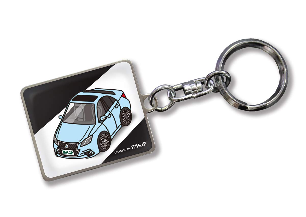 

Custom Key Chain Toyota Crown Athlete GRS210 AWS210 Base Black, blue (pale) синий