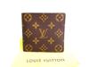 Authentic Monogram Brown Leather Bifold Bill Wallet M60879 #b261  Seller Refurbished