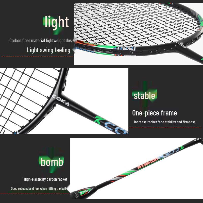 COKA K98 Carbon Fiber Badminton Racket Pair