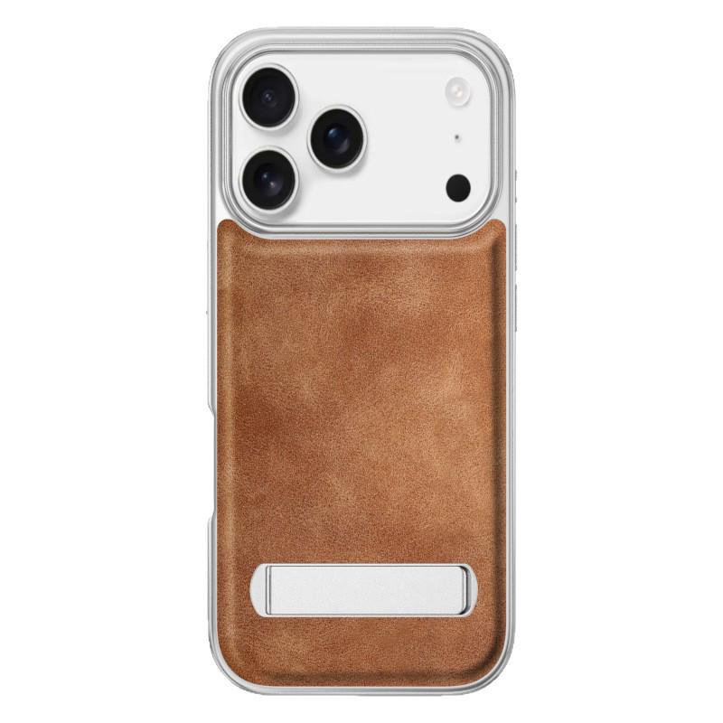 Light Luxury Electroplated Leather Texture Phone Case for iPhone 17 Pro Max