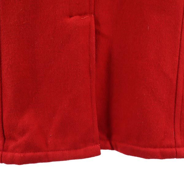 90s Made in USA, quilted lining, vintage Long sleeve pea coat Red Men's Used