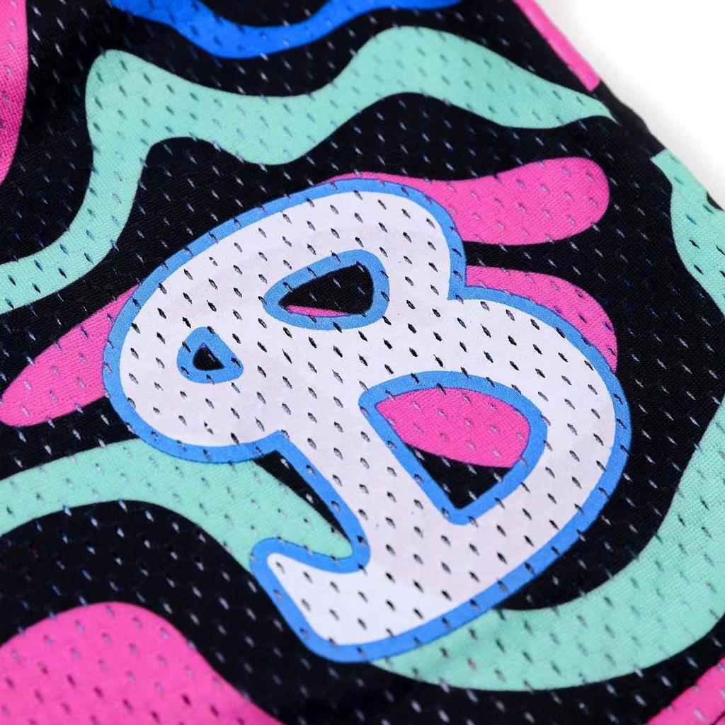 Amerikanska BKTSQD Herr Mesh Snabbtorkande Knälånga Basket Löpning Badshorts