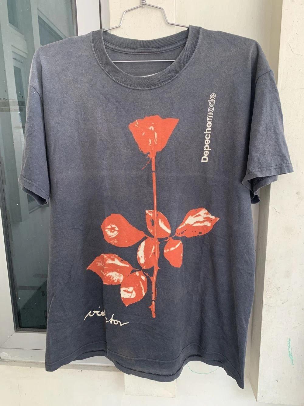 

Depeche Mode Violator Band Basic Style Black Unisex Tshirt Men Reprint Graphic Short Sleeve Shirt Unisex Men Women Summer 4XL