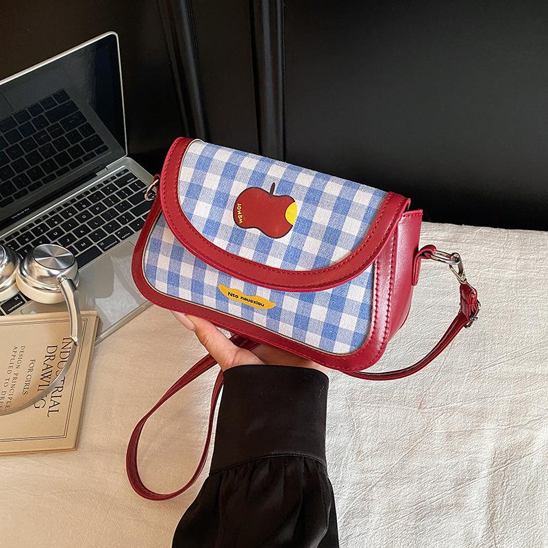Texture Cartoon Cute Design Sense Hand Carry Small Square Bag Women 2025 New Fashion Casual High Sense Messenger Bag