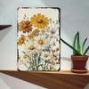 Retro Daisy Sunflower Metal Tin Sign Kitchen Wall Decor Farmhouse Art