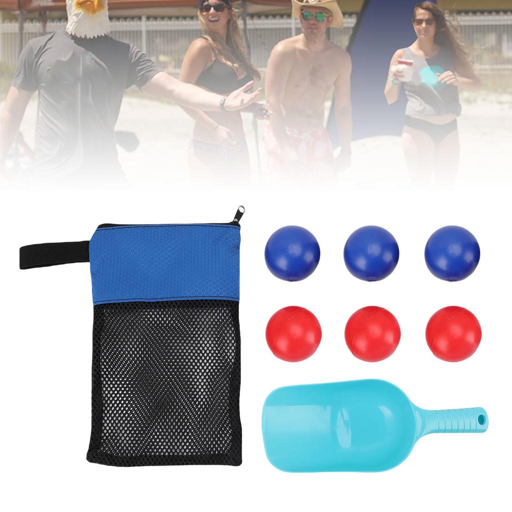 Premium PVC Bch Toss Game Set Wr Proof Built To Improve Coordination for Adults and Portable with Mesh Bag, Shovel
