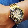 Men's Watch Fashion Luminous Hands Gear Movement Retro Mechanical Skeleton Watches Luxury Casual Business Wristwatch