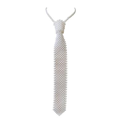 Weaving Beaded Women Necktie Elegant Neckwear Fashion Shirt Tie