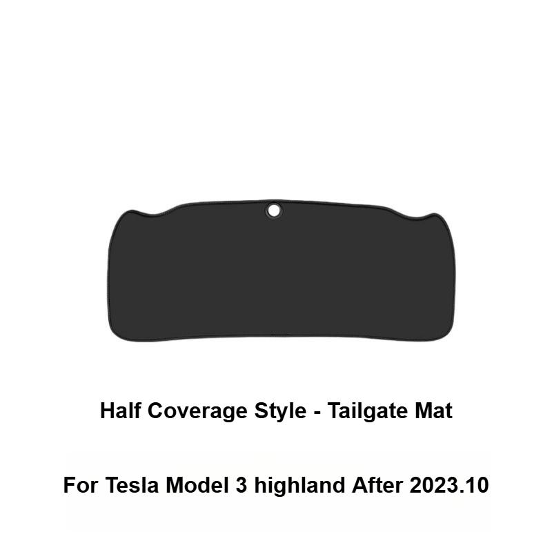 Trunk Tailgate Mat for Tesla Model 3 Highland Model Y Juniper 2025 Tailgate Protective Leather Pad Interior Trim Car Accessories