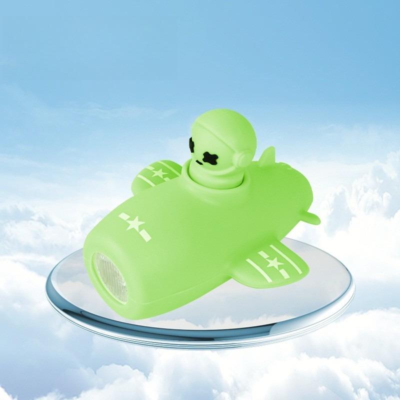 Small Cartoon Kids Bicycle Bell Light Bike Airplane Night Riding Multiple colors Children's Horn Light