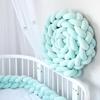 4 Strands Soft Knot Pillow Decorative Baby Bedding Braided Crib Safety Anti-collision Bumper Cushion