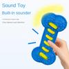 Pet Dog Squeak Voice Bone Bite Grinding Stick Educational Toy Medium Large Dog Bite Not To Scream OEM ODM Supplier