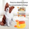 2-in-1 Interactive Dog Toy Pet Automatic Food Treat Dispenser Cartoon Duck Design Slow Food Pet Snack Feeder for Dog Training
