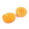 Small Pet Animal Mini Laa Calcium Corn/Cheese/Orange Shape Teeth Grinding Molar Stone Chew Toy for D