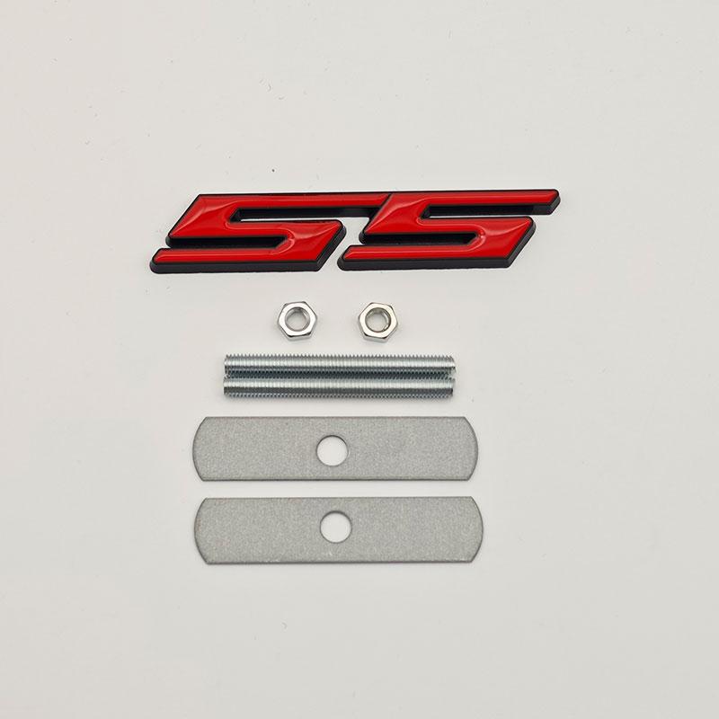 3D Metal Car Rear Trunk Logo Badge Sticker Front Grille Emblem For Chevrolet SS Sport Camaro Cavalier Onix Cruze Aveo Silverado