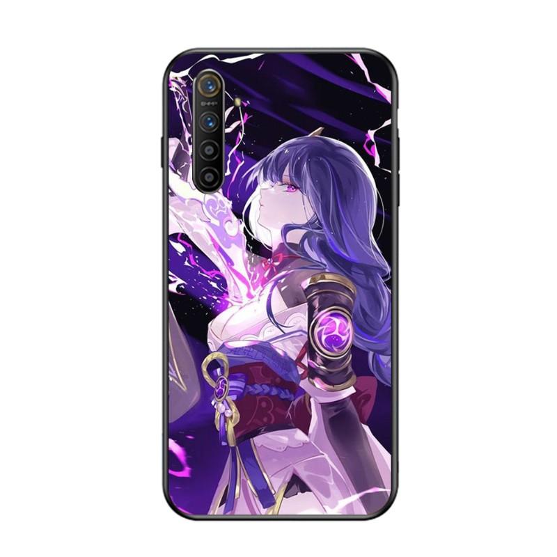 

Крутой чехол для телефона Райдэн Сёгун Баал для OPPO Find X5 X3 X2 A93 Reno 8 7 Pro A74 A72 A53 Мягкий черный чехол для телефона OPPO A52