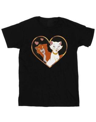 Camiseta feminina/senhora The Aristocats Heart Cotton Boyfriend