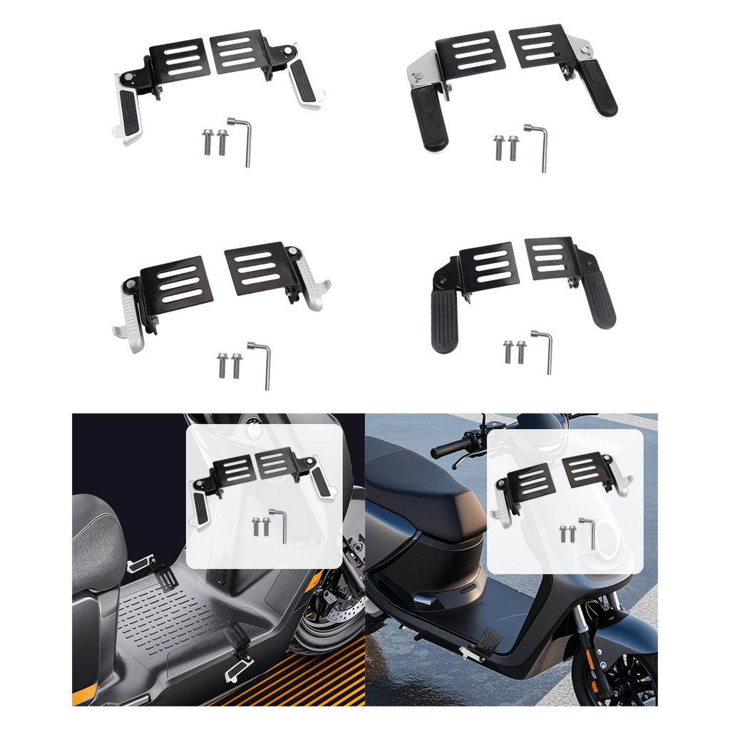 2Pcs Electric Bike Folding Pegs AntiSlip Footrest Modification Tools Supplies Parts Multifunction Outdoor Foldable Pedals