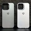 Minimalist Love Heart Print IMD Material Phone Case for iPhone 16 15 14 13 12 11 Pro Max XS X XR 8 7 Plus 16E Shockproof Cover