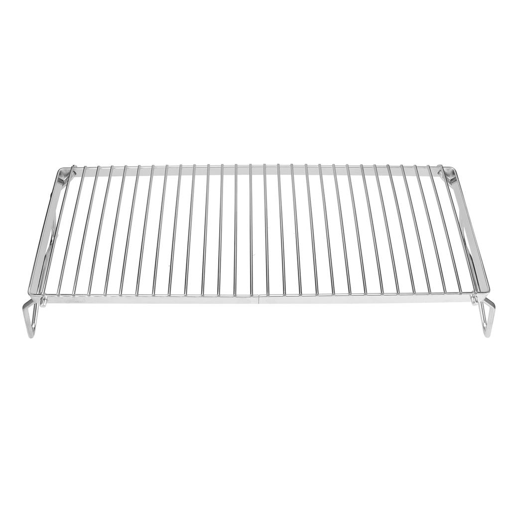 Folding Campfire Grill Portable Stainless Steel Barbeque Cooking Rack Grate Grid