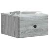 Wall Mounted Nightstand Grey Sonoma 34.5 x 33 x 20 cm