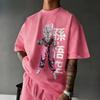 T-shirt Estiva 2026 Dragon Ball Retro Vintage Cotone Puro Unisex Goku Super Saiyan Rose Stampa Alta Qualità Casual Tee Streetwear