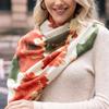 WTEMPO Women's Autumn Winter Retro Elegant Printed Scarf Casual Versatile Scarf Shawl Fashion Cold-proof Windproof Warm Scarves