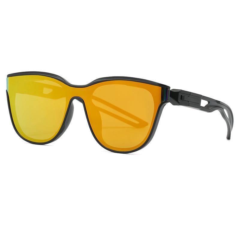 High-Grade Curved Sports Cycling Sunglasses - Trendy European & American Style