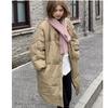 Winter Down Padded Jacket Women's Mid-length Thick Padded Jacket Large Size Loose Casual Padded Jacket Retro Style Jacket Trend