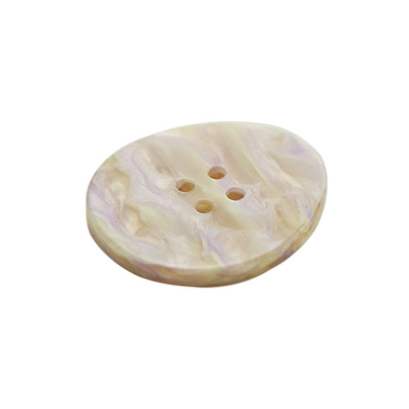 MOSN Colorful Pearlescent Four-Hole Resin Buttons for Shirts, Coats, Suits, Overcoats, Cardigans, and Decorative Use.