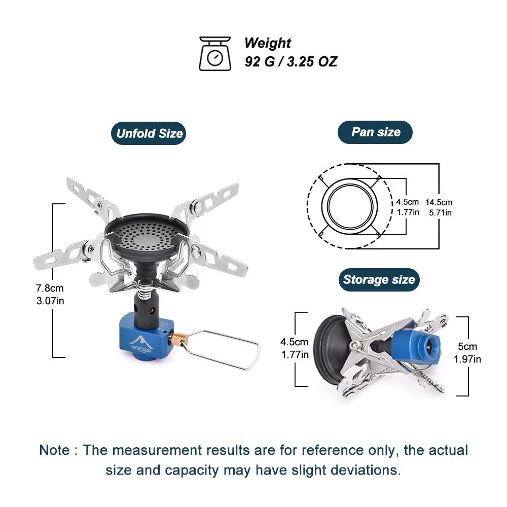 Outdoor Camping Gas Burner Outdoor Stove 3300W Camping Equipment Portable Tourist Survival Bushcraft Kitchen