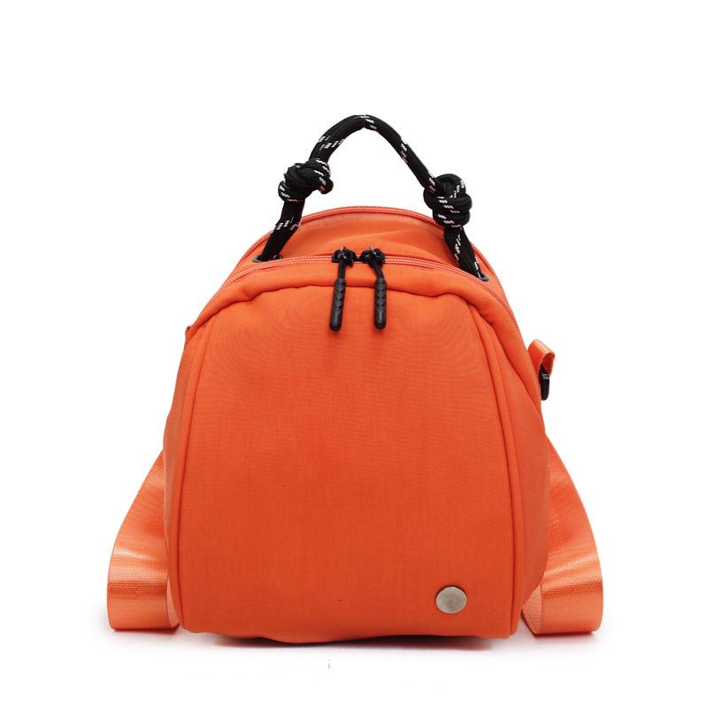 Корейская версия простой маленькой свежей нейлоновой женской сумочки конфетного цвета, новая женская наплечная сумка-мессенджер для commuters оранжевый