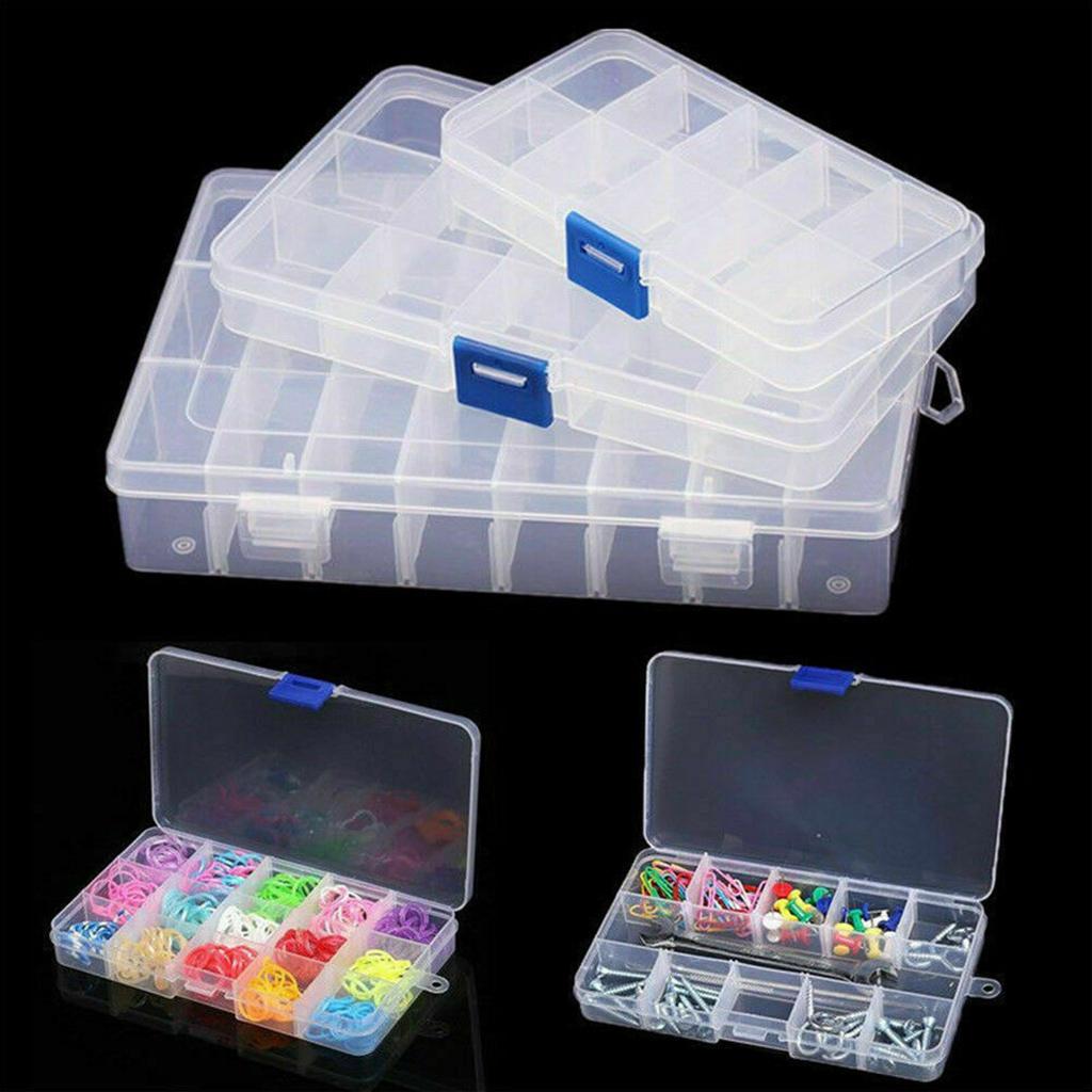Plastic Transparent Storage for Case Multi Compartment Sewing Supplies Storage B