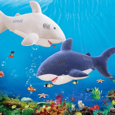 Bonito Simulado Tubarão Peixe Brinquedo De Pelúcia Boneca De Pelúcia Macia Almofada