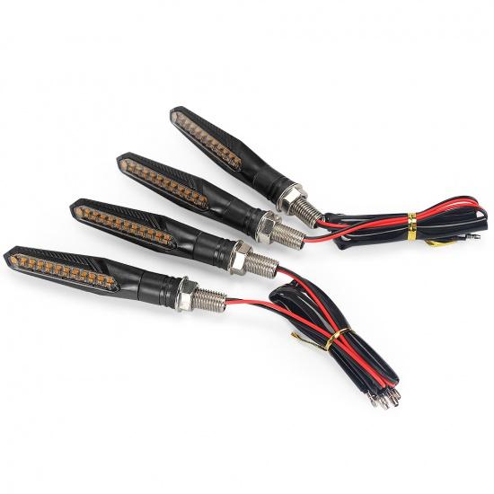 

Универсальные мигающие указатели поворота, светодиодный светильник для мотоцикла, плавный мигающий свет, встроенное реле, индикаторы, мигающий руль для мотоцикла 4PCS