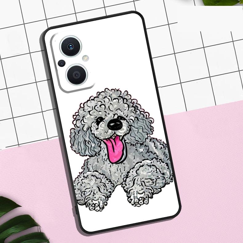 

Poodle Dog Case For OPPO Reno 7 8 10 11 12 13 Pro 13F 12F 11F 8T OPPO Find X8 Pro X6 X3 X5 Lite Cover OPPO Find X5 Lite
