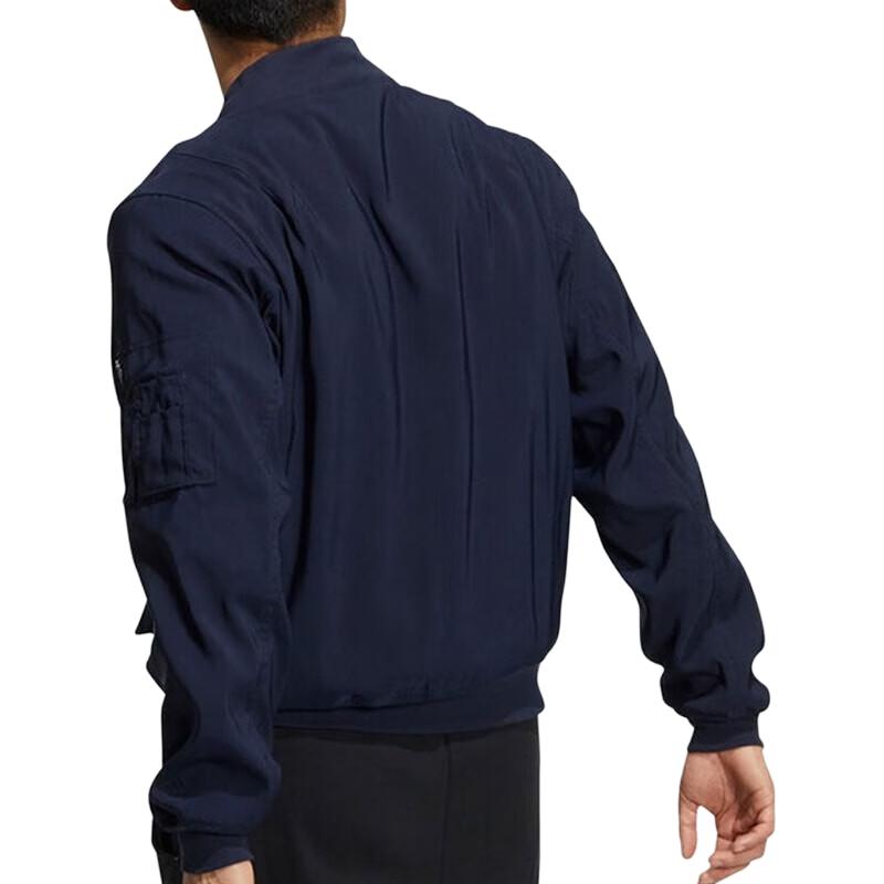 Adidas Jackets Men's Dark Grey Navy Blue Baseball Collar Moderate Other HS3407