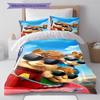 Alvin & The Chipmunks Pattern Bedding,Quilt Set Quilt Cover Pillowcase Home Birthday Gift (1 * duvet cover + 2 * pillowcase, without core)