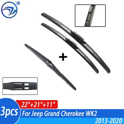 Scheibenwischer Vorne & Hinten Wischerblätter Set Kit Für Jeep Grand Cherokee WK2 2013 - 2014 15 Windschutzscheibe Windschutzscheibe Fenster 22"21"11"