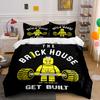 Brick House Weightlifting Bedding Duvet Cover Set Duvet Cover Pillowcases  (1*Duvet Cover 2*Pillowcases, Without Duvet Insert)