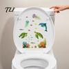Removable Dolphin Turtle Wall Decor Ocean Themed Glow In The Dark Toilet Seat Stickers, Waterproof PVC Marine Life Decals for Nursery