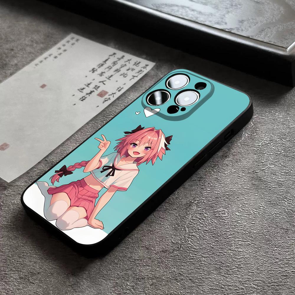 Fate Astolfo Vintage Phone Case For 17 Pro Max For Iphone 14 16 Pro Max 12 15 11 13 Pro Xr X Xs 8 7 Plus Back Cover